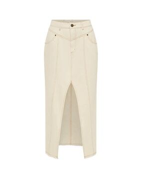 KIVARI Elena Skirt Size 4 Cream Like New | Neutral Classic Coastal